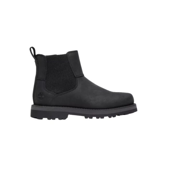 Corma Kid Chelsea Boot for Junior in Black