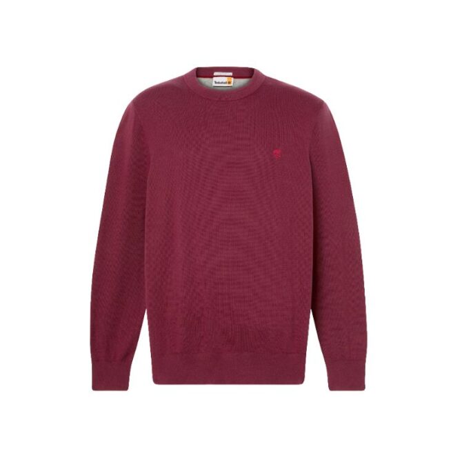 Williams River Cotton Jumper for Men in Burgundy