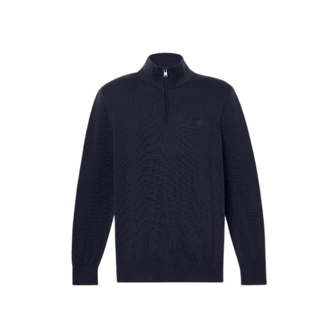 Williams River Quarter-Zip Jumper for Men in Dark Blue