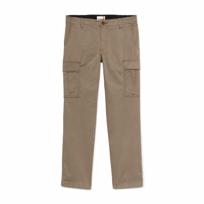 Timberland® Brookline Twill Cargo Trouser for Men in Brown