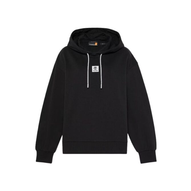 Stack Logo Loopback Hoodie for Women in Black