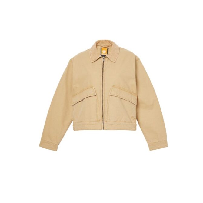 Strafford Washed Canvas Jacket for Women in Yellow